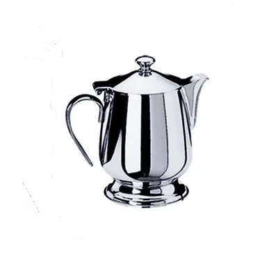 Mepra Bombata Coffee Pot With Base 5 oz - 6 Pieces - Stainless Steel In Silver