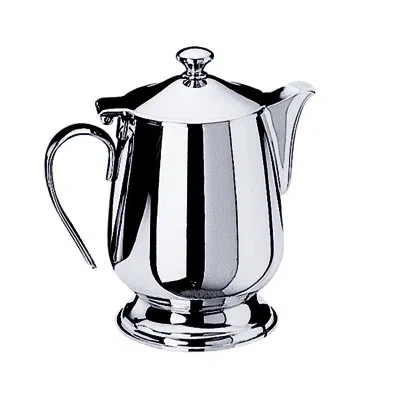 Mepra Bombata Coffee Pot With Base 67.5 oz - 6 Pieces - Stainless Steel In Silver