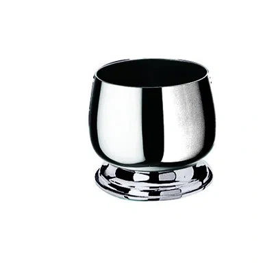 Mepra Bombata Sugar Bowl With Base Without Handles 5 oz - 12 Pieces - Stainless Steel In Silver