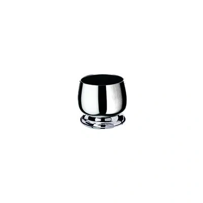 Mepra Bombata Sugar Bowl With Base Without Handles 9 oz - 12 Pieces - Stainless Steel In Silver