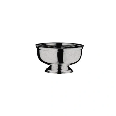 Mepra Bowl With Base Cm.24 Lt.3.1 Orig.vint In Pewter Silver