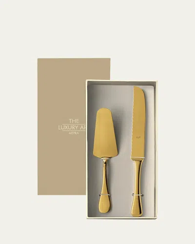 Mepra Brescia 2-piece Cake Set, Gold