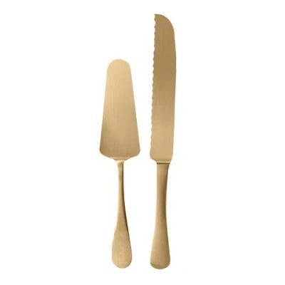 Mepra Brescia Cake Set In Gold