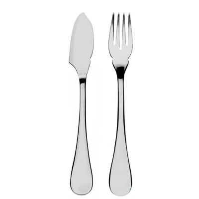 Mepra Brescia Fish Flatware Set - 24 Pieces - Stainless Steel