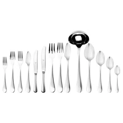 Mepra Brescia Flatware Set With H/h Knives - 113 Pieces - Stainless Steel