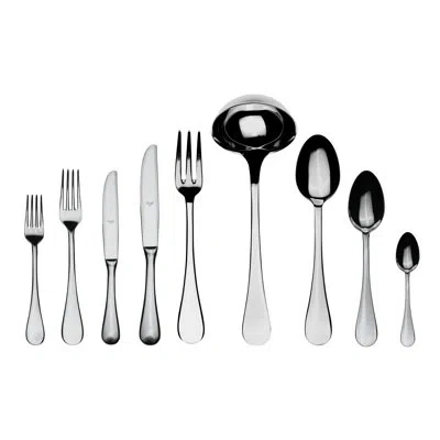 Mepra Brescia Flatware Set With H/h Knives - 75 Pieces - Stainless Steel