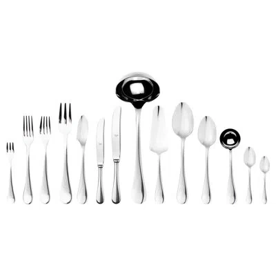 Mepra Brescia Flatware Set With H/h Knives (configuration S) - 113 Pieces - Stainless Steel