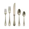 Mepra Brescia Ice Champagne 5-piece Flatware Set In Brescia Ice Champagne