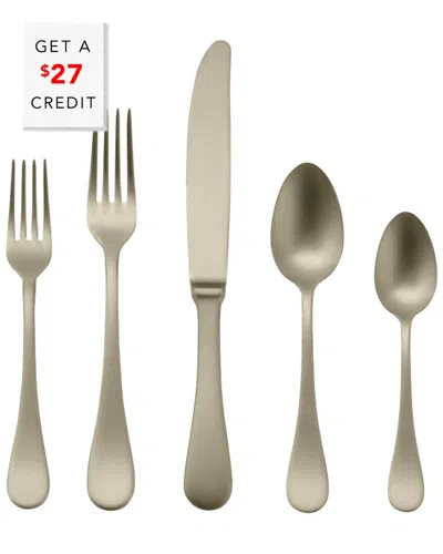 Mepra Brescia Ice Champagne 5pc Place Setting With $27 Credit In Neutral