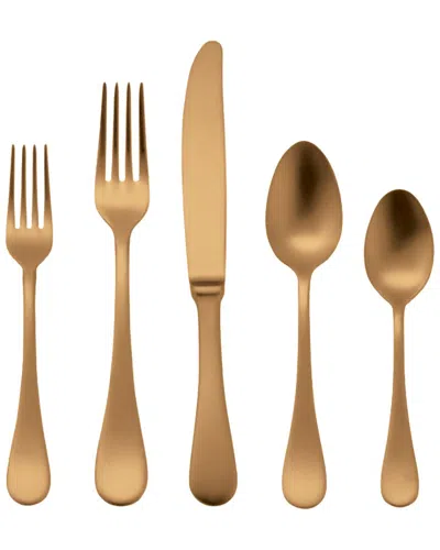 Mepra Brescia Oro 5pc Place Setting With $16 Credit In Gold