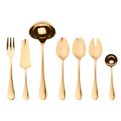 Mepra Brescia Serving Set In Gold