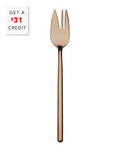 Mepra Bronxo 6pc Cake Fork Set With $31 Credit In Gold
