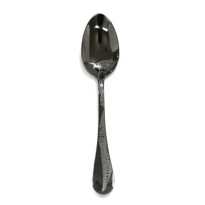 Mepra Caccia Dessert Spoon - 12 Pieces In Oro-nero