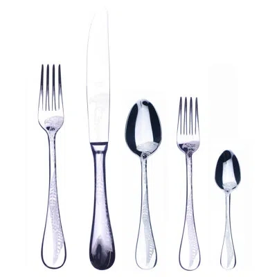Mepra Caccia Flatware Set - 20 Pieces - Bronze In Silver