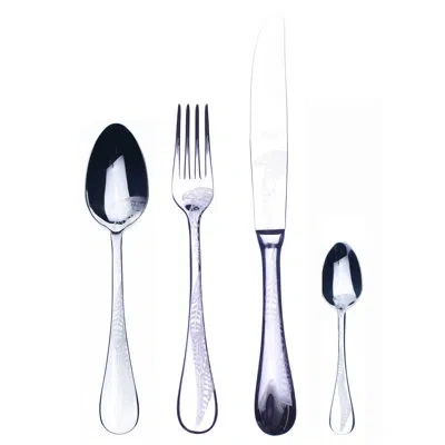 Mepra Caccia Flatware Set - 24 Pieces - Ice In Silver