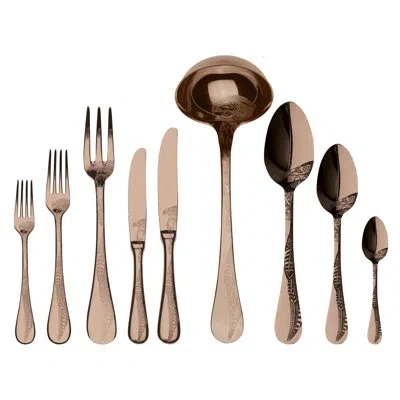 Mepra Caccia Flatware Set - 75 Pieces - Ice In Silver