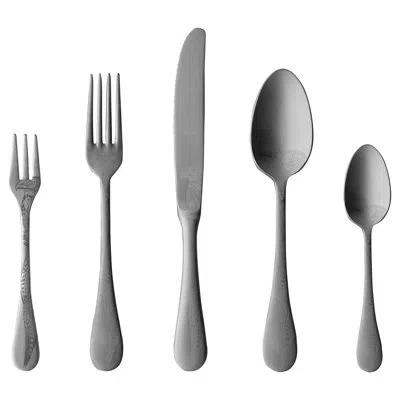 Mepra Caccia Flatware Set With Cake Forks - 30 Pieces - In Ice