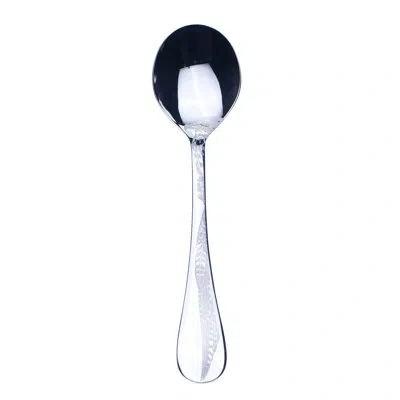 Mepra Caccia Soup Spoon In Silver