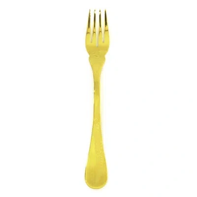 Mepra Caccia Table Fish Fork - 48 Pieces In Oro