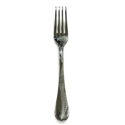 Mepra Caccia Table Fork - 24 Pieces In Oro-nero