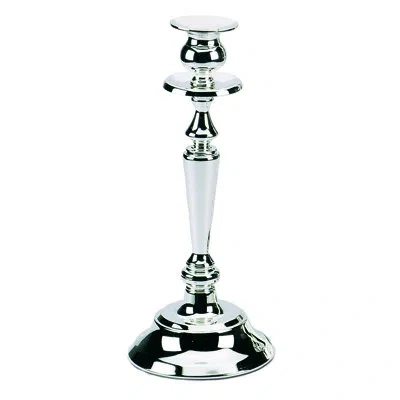 Mepra Candlestick Holder For 1 Candle; Palace - Silver-plated   H: 11-1/4"