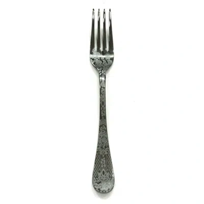 Mepra Casablanca Dessert Fork - 24 Pieces In Oro-nero
