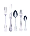 Mepra Casablanca Flatware Set, 20 Pieces In Silver-tone