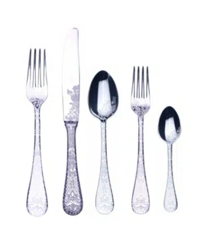 Mepra Casablanca Flatware Set, 20 Pieces In Silver-tone