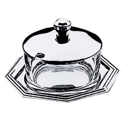 Mepra Cellini 6-3/4 Oz. Parmesan Cheese Basin Sugar Bowl In Silver