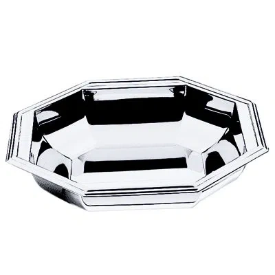 Mepra Cellini Hexagon Serving Bowl, D: 12-1/4", C: 84-1/2 Fl.oz. In Silver