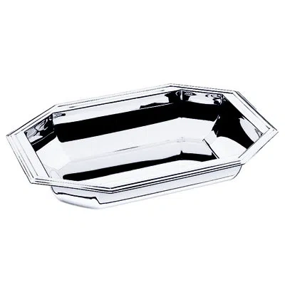 Mepra Cellini Rect. Serving Bowl, L: 11-3/4", W: 9-1/2", C: 67-5/8 Fl.oz. In Silver