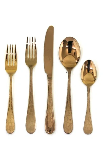 Mepra Coccodrillo 5-piece Place Setting In Gold