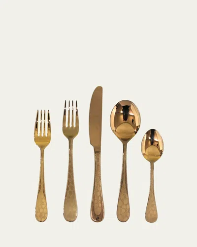 MEPRA COCCODRILLO BRONZO 5-PIECE FLATWARE SET,PROD161630216
