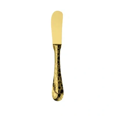 Mepra Coccodrillo Butter Knife - 24 Pieces In Oro