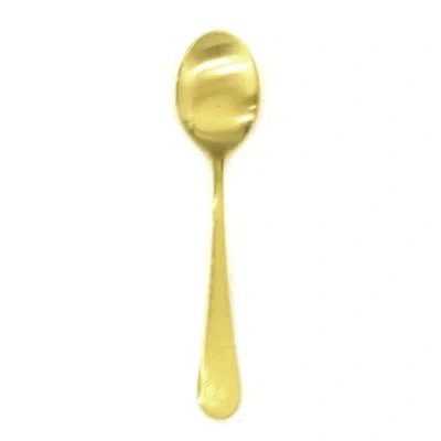 Mepra Coccodrillo Coffee Spoon - 24 Pieces In Ice Gold