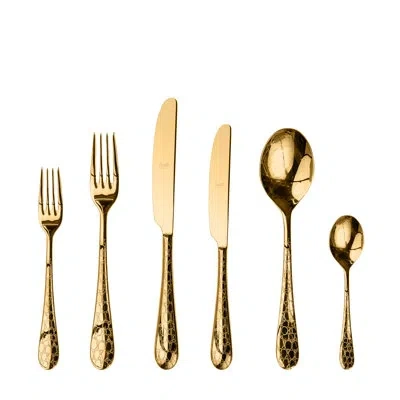 Mepra Coccodrillo Flatware Set - 36 Pieces - Ice In Silver