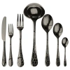 Mepra Coccodrillo Flatware Set - 51 Pieces - Gold In Silver