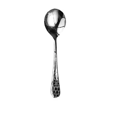 Mepra Coccodrillo Soup Spoon - 48 Pieces In Silver