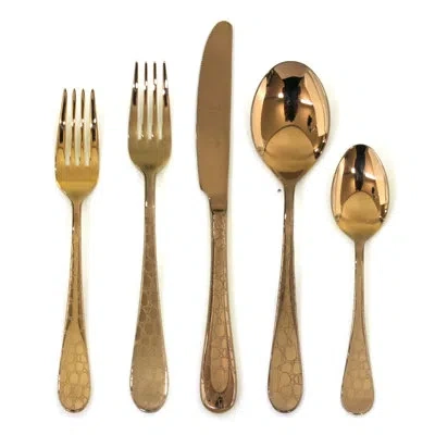 Mepra Coccordillo Flatware Set - Bronze