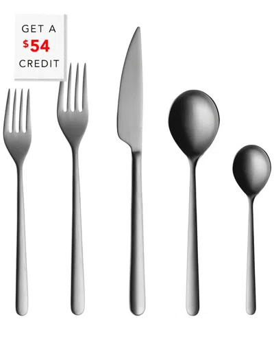 Mepra Cutlery Set 20pc Linea Ice With $54 Credit In Silver