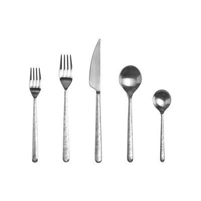 Mepra Cutlery Set 5 Pcs Linea Leaves Stainless Steel