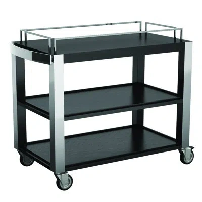 Mepra Dallas Deluxe Kitchen Cart In Silver