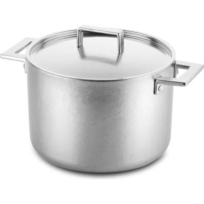 Mepra Deep Pot With Lid Cm.22 Attiva In Silver