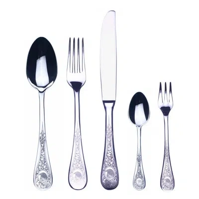 Mepra Diana Flatware Set With Cake Forks - 30 Pieces - Stainless Steel In Silver