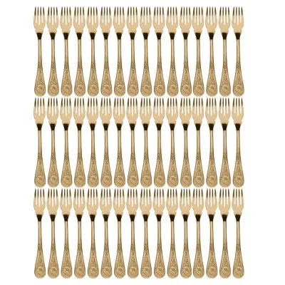 Mepra Diana Table Fish Fork - 48 Pieces - Gold