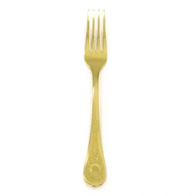 Mepra Diana Table Fork - 48 Pieces In Ice Gold