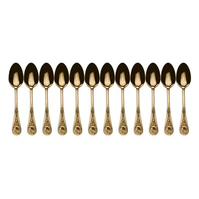 Mepra Diana Table Spoon - 12 Pieces - Gold