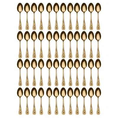Mepra Diana Table Spoon - 48 Pieces - Gold