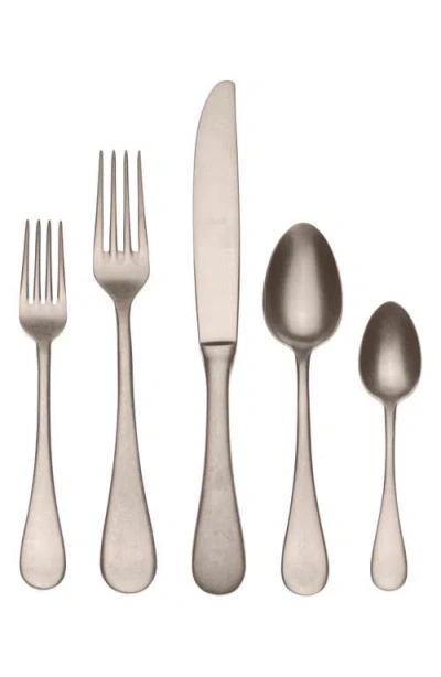 Mepra Distressed 5-piece Place Setting In Silver