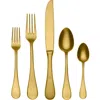 Mepra Distressed 5-piece Place Setting In Gold